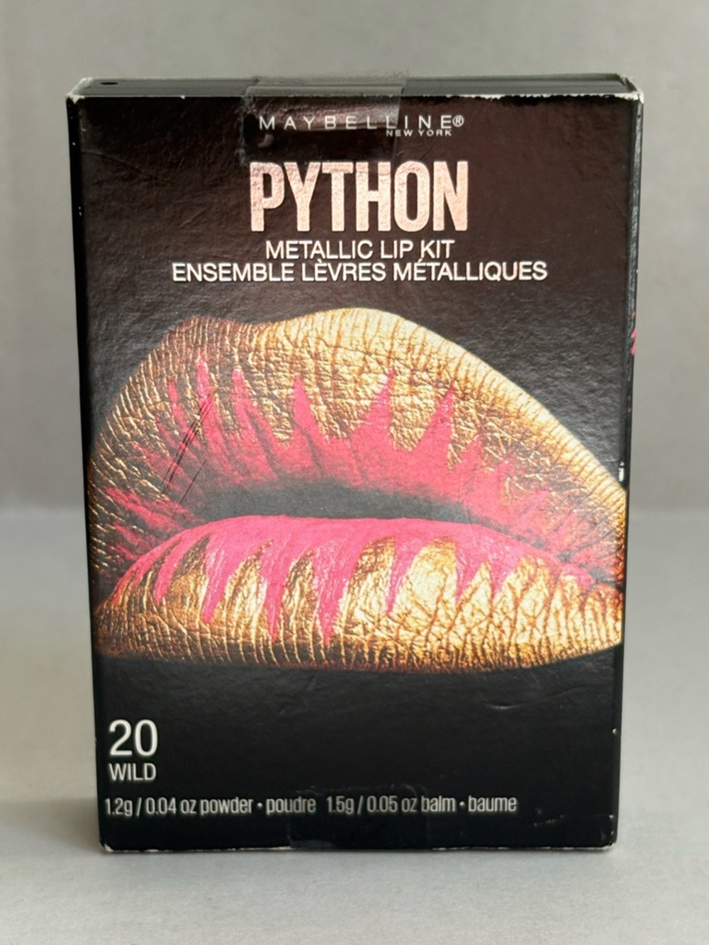 Maybelline Python Metallic Lip Kit 20 Wild Lip Color Metallic Powder Ombré